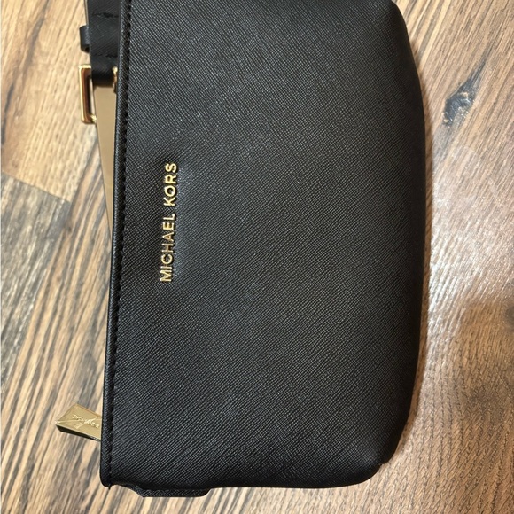 Michael Kors Handbags - Michael Kors Black Belt Bag with Gold Accents
